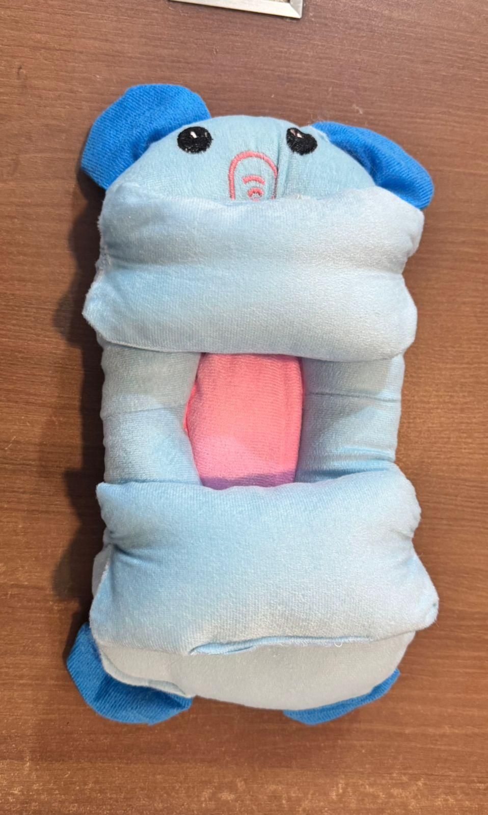 Ergonomic Baby Head Shaping Pillow โ Soft & Safe Neck Support Cushion ๐ถ