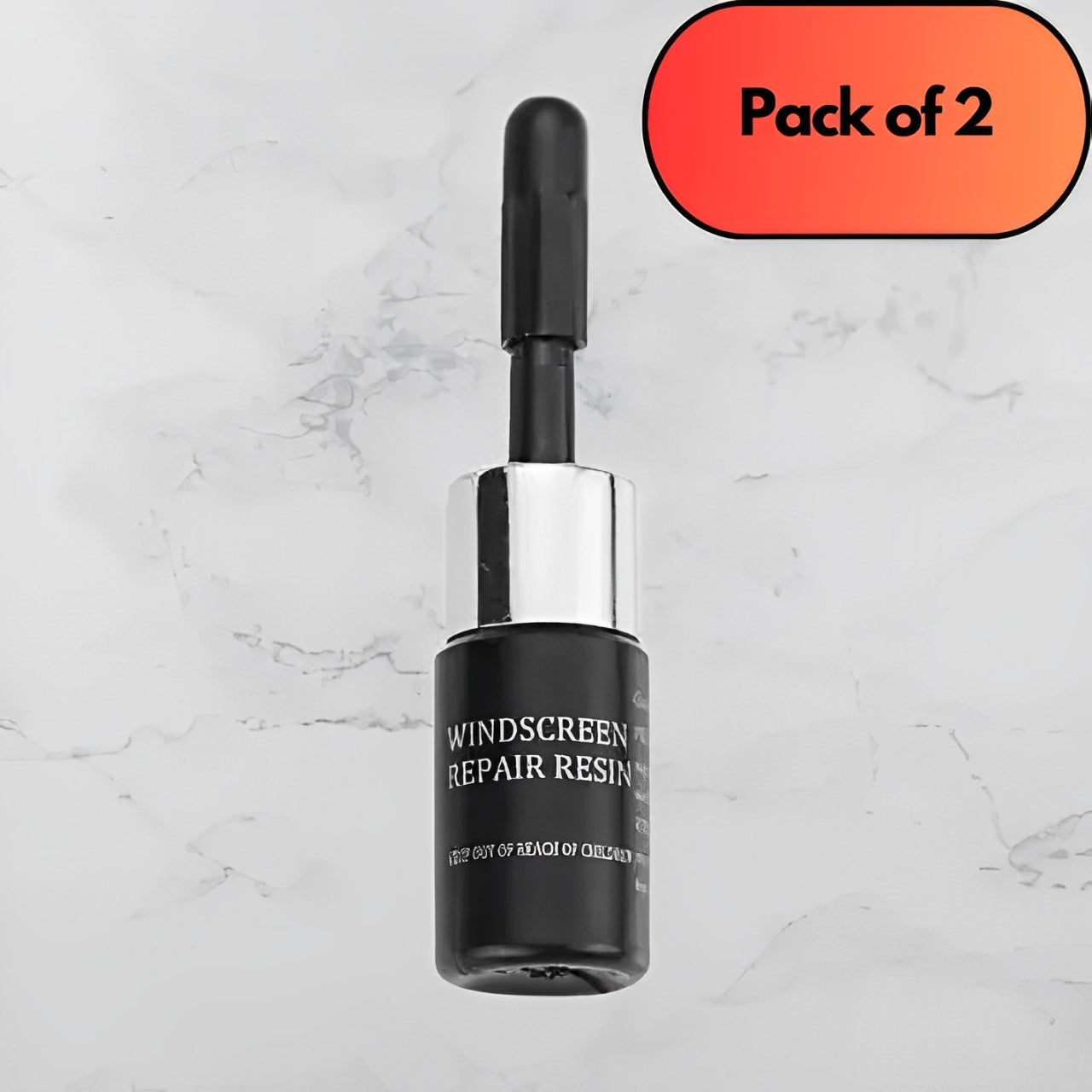 Glass Repair Kit (Pack of 2) | Car Windshield Crack Fixing Glue | DIY Auto Glass Chip Repair Solution