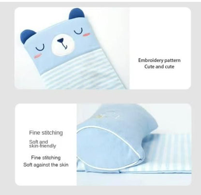 Ergonomic Baby Head Shaping Pillow – Soft & Safe Neck Support Cushion 👶