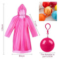 Portable Disposable Emergency Raincoats Waterproof Rain Poncho in A Ball for Traveling Camping Outdoor Pack of Five GenzVybs