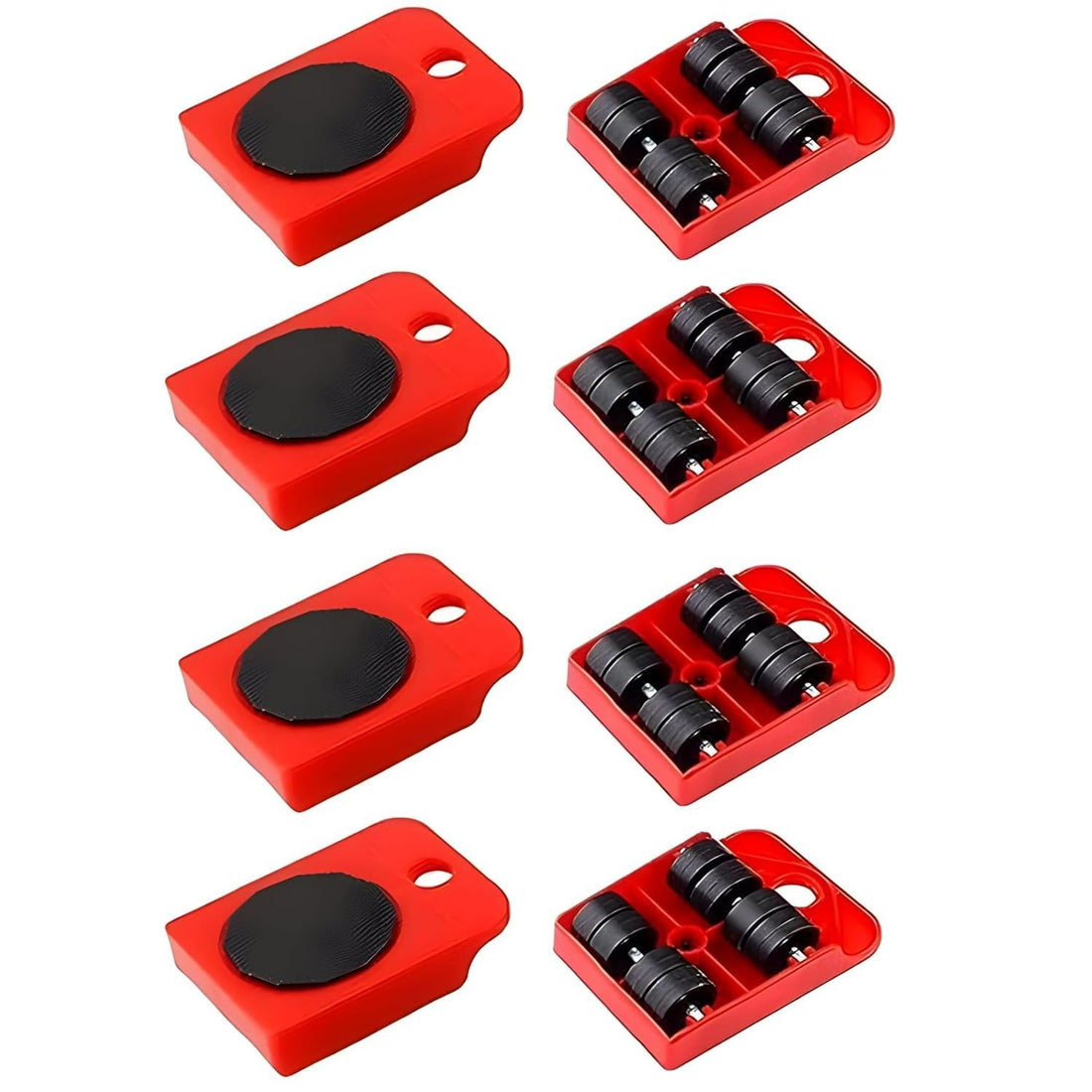 Furniture Lifting Moving Wheel - Heavy Duty Pads Easy and Safe Moving Slider Tools for Shifting Washing Machines, Fridge, Sofa and Wardrobes | Max Load 150KG/331LBS Only Wheel Pad, Pack of 4 GenzVybs