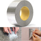 Leakage Repair Waterproof Tape for Pipe Leakage Roof Water Leakage Solution Aluminium Foil Tape Waterproof Adhesive Tape Sealing Duct Rubber Tape for Leakage 5CM*5M Pack Of 2 , Silver GenzVybs