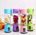 6 Blade Usb Juicer Bottle-Portable Machine Electric Usb Juice Maker Bottle Blender Grinder Mixer, Rechargeable Shake Fruit & Vegetable Juicer Mixer Multicolor 1 Set GenzVybs